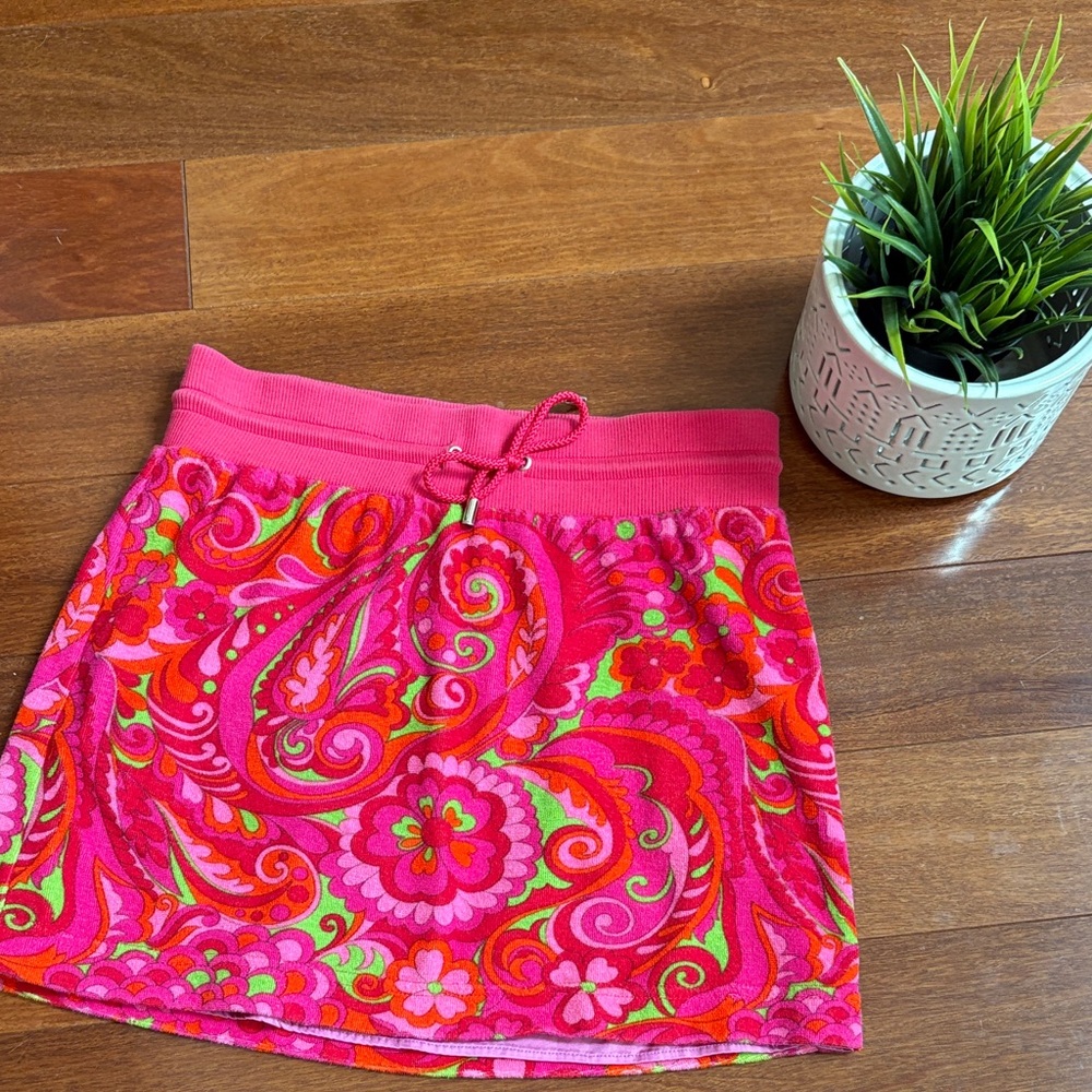 Vintage Dolce & Gabbana Pink and Orange Mini Skirt